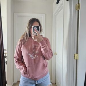 Wrangler® Ladies George Strait Graphic Pink Hoodie 112319175 Medium